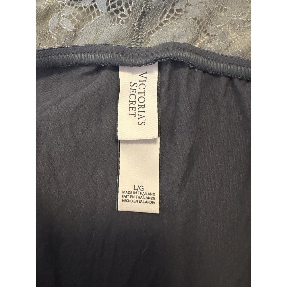 Victorias Secret Gray/Purple Lace Night Gown Large Lingerie - Picture 4 of 6